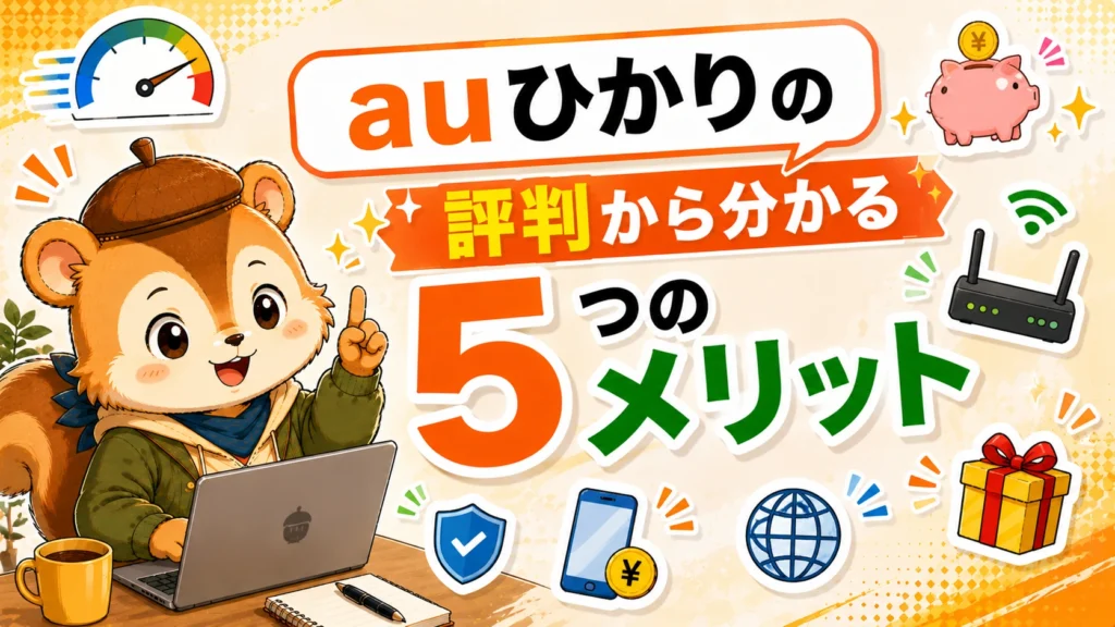 auひかりの評判から分かる5つのメリット