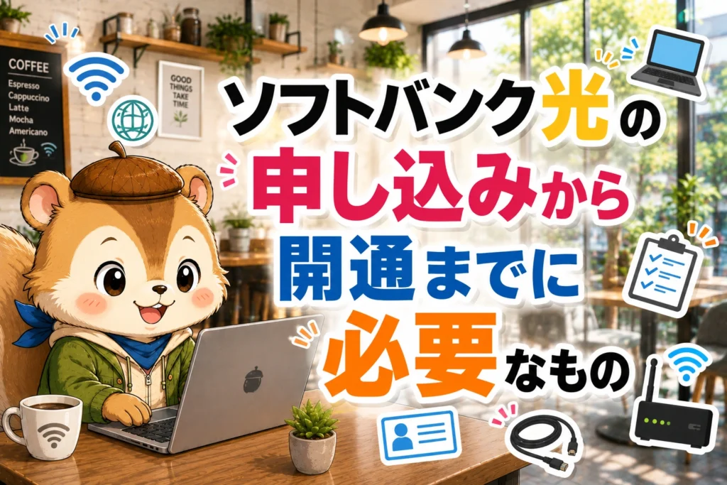 ソフトバンク光の申し込みから開通までに必要なもの