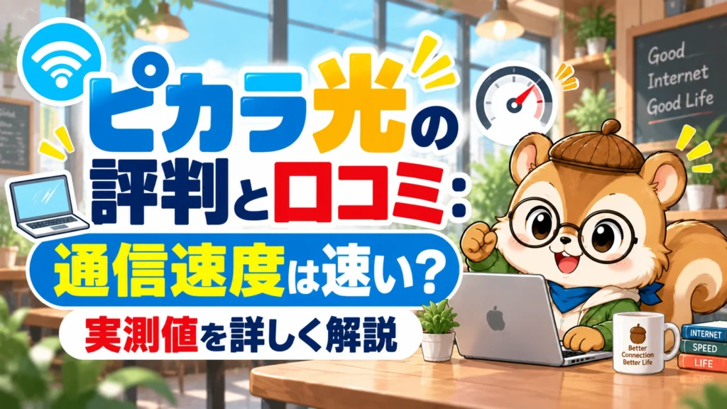 ピカラ光の評判と口コミ:通信速度は速い?実測値を詳しく解説